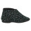 (UK 5, Black) Womens Spot On Velcro Bootee Slippers 4