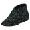 (UK 5, Black) Womens Spot On Velcro Bootee Slippers 1