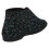 (UK 5, Black) Womens Spot On Velcro Bootee Slippers 3