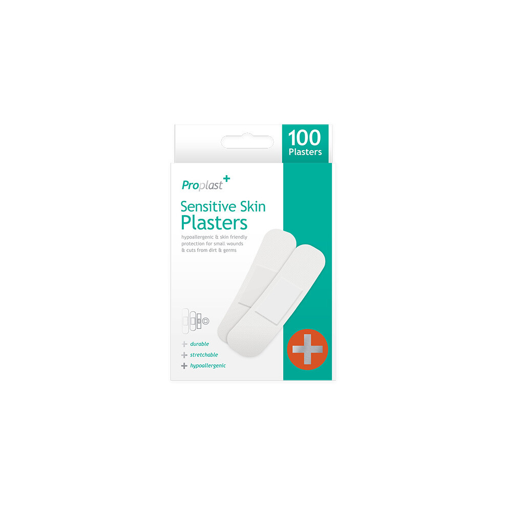 Proplast 100 Sensitive Skin Plasters Assorted Size Hypoallergenic Padded Cuts