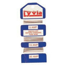 Card Of Assorted Consumer Fuse Wire - 5, 15 & 30 Amp