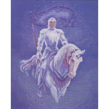 Sir Galahad (Mounted Knight In Armour) Cross Stitch Kit - DMC - 14" x 17"