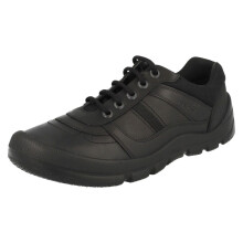 (UK 9 Junior, Black) Senior Boys Rhino by Startrite School Shoes Rhino Sherman - F Fit