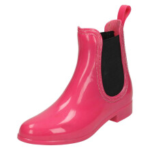 (UK 11 Child, Fuchsia (Pink)) Girls Spot On Ankle Wellington Boots