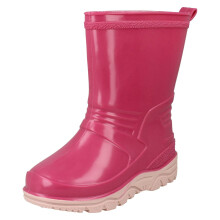 (UK 9 Child, Pink) Girls Spot On Wellington Boots
