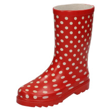 (UK 1 Child, Red/White (Red)) Girls Spot On Spotted Wellington