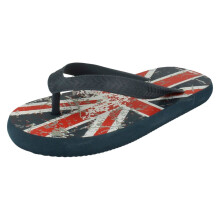 (UK 13-1 Child, Navy (Blue)) Boys Spot On Toepost Flip Flops