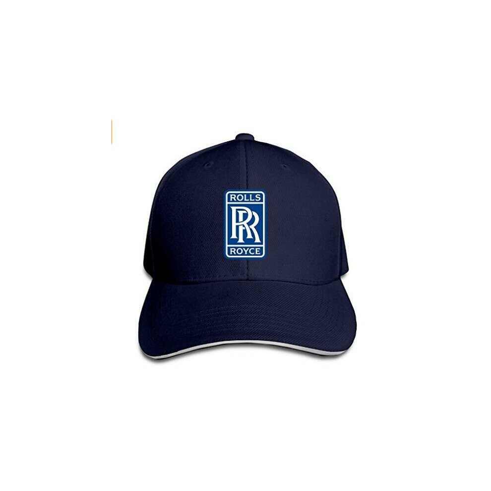 Rolls Royce Sandwich Baseball Caps For Unisex Adjustable Navy