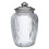 Premier Housewares Fluted Design Glass Storage Jar Rounded Knob Lid 1