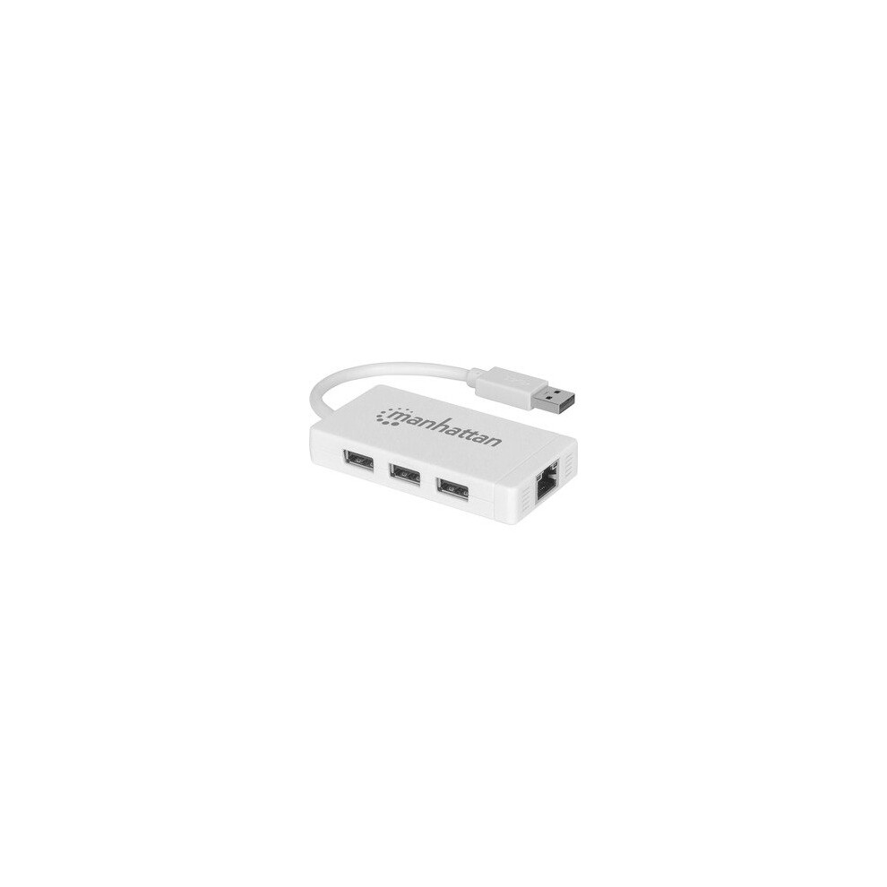 Manhattan 507578 Usb/Ethernet Combo Hub Usb External 3 Total Usb PortS 3 Us 507578