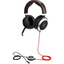Jabra Evolve 80 Uc Wired Stereo Headset Over-The-Head Circumaural Black Min 7899-829-289