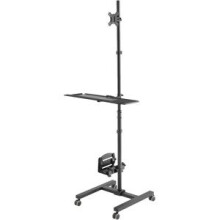 Support voor mobiel scherm - NEWSTAR - FPMA-MOBILE1700 - Tot 32 inch - In hoogte verstelbaar 175 cm - Zwart