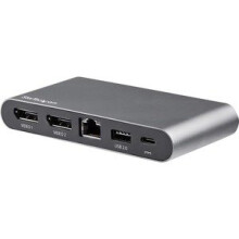 StarTech.com USB Type-C dockingstation met dubbele DP 4K-weergave voor laptop - PD 3.0 100 W (DK30C2DAGPD)