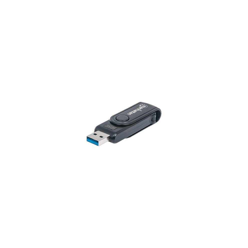 Manhattan 101981 24-In-1 Flash Drive/Flash Card Reader Usb 3.0 External Sd 101981