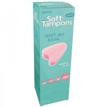 Original Soft Tampons - 10 Pieces - Comfortable, High Absorption for Swim/Sport; Discreet for Sex During Menstruation | Code 3500003521