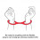 Quickie Cuffs Large Red Ankle Or Wrist Cuffs 2