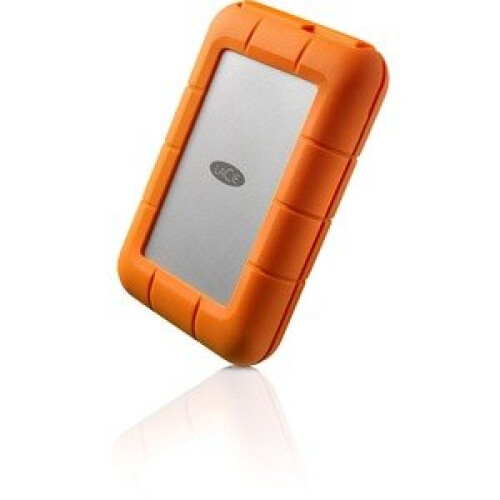 Seagate Disco rígido externo LaCie Rugged USB-C 1 To - Robusto e compatível com USB-C - Laranja