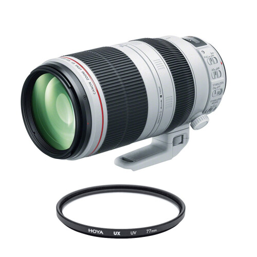 CANON EF 100-400mm F4.5-5.6L IS II USM + HOYA UX UV-filter 77 mm