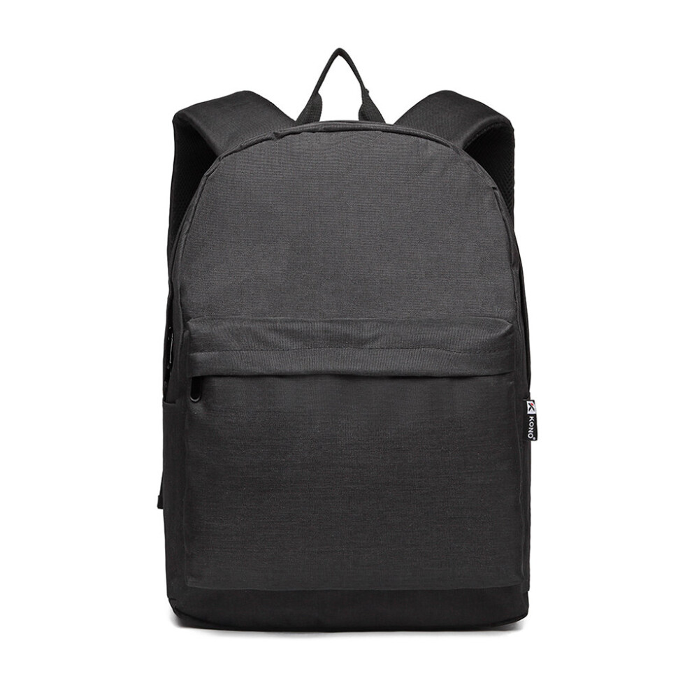 (BLACK) Kono Large Functional Basic Backpack