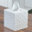 Vanubay Tissue Box Tissue Holder Rectangular Cube Cover Silver 1