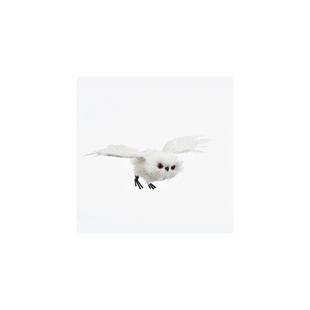 Kurt Adler WHITE FLYING OWL ORNAMENT