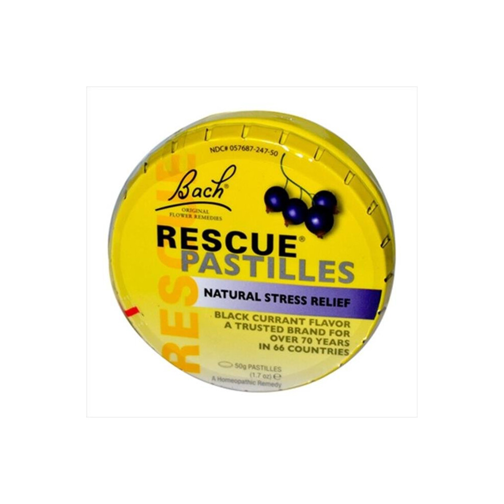 Bach Flower Remedies Rescue Pastilles Black Currant - 50 Pastilles -