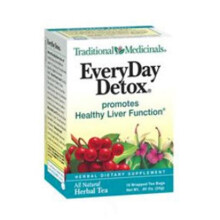 Traditional Medicinals, Détox Quotidien Bio, Sans Caféine, Baie de Schisandra, 16 Sachets de Thé Emballés, 0,85 oz (24 g)