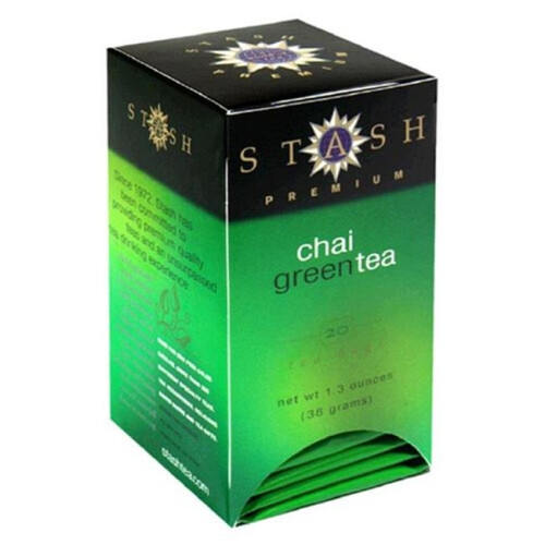 Stash Tea, Grüntee, Chai Grün, 20 Teebeutel, 1,3 oz (38 g)