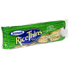 Sesmark, Rice Thins, Crackers de Riz Snack, Sésame, 4,25 oz (120 g)