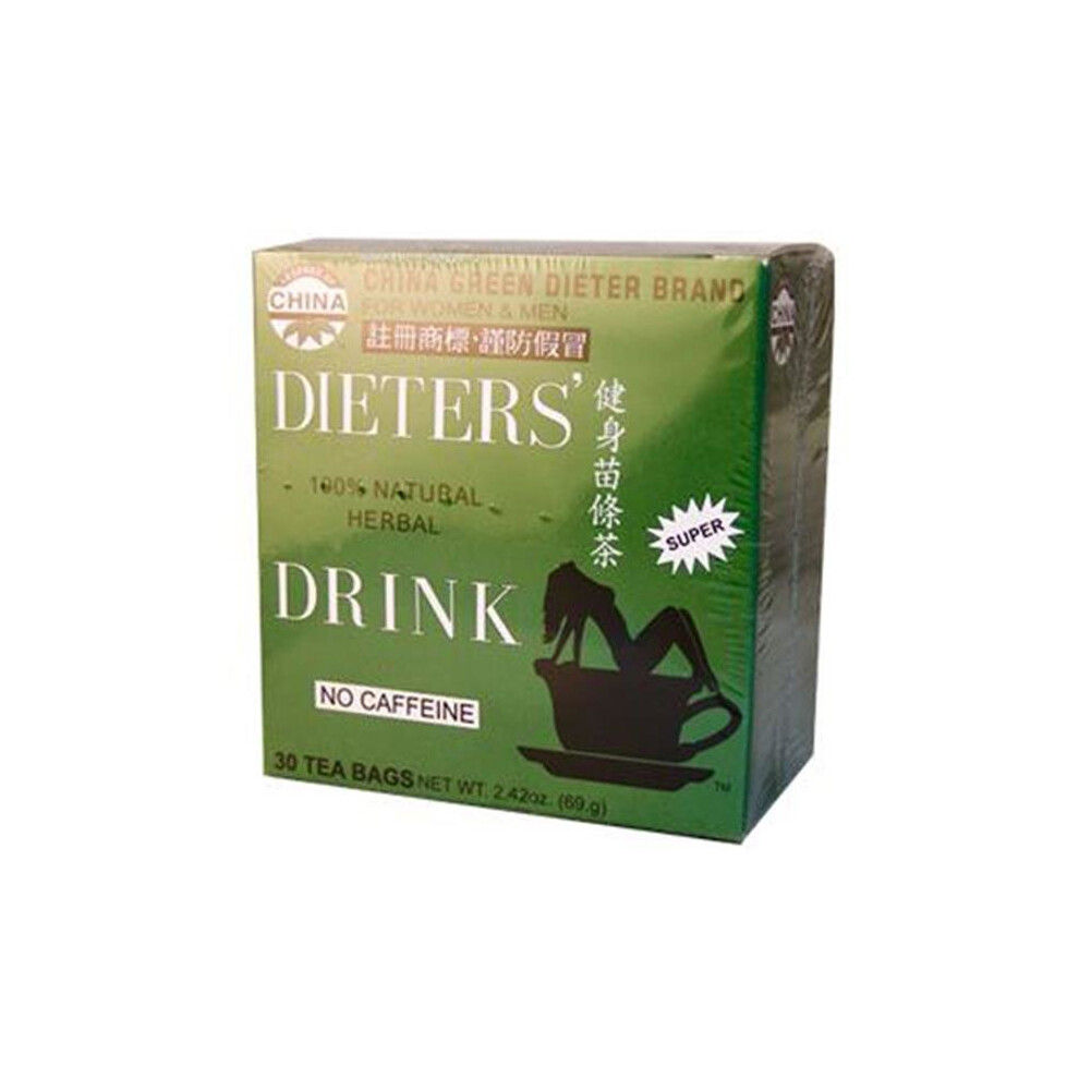 Uncle Lee's China Green Dieters Tea Caffeine Free - 30 Tea Bags