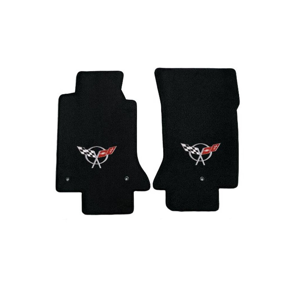 Lloyd Mats 600016 Corvette 1997-2004 2 Piece Ultimat C5 Logo Mat Black 843049001436