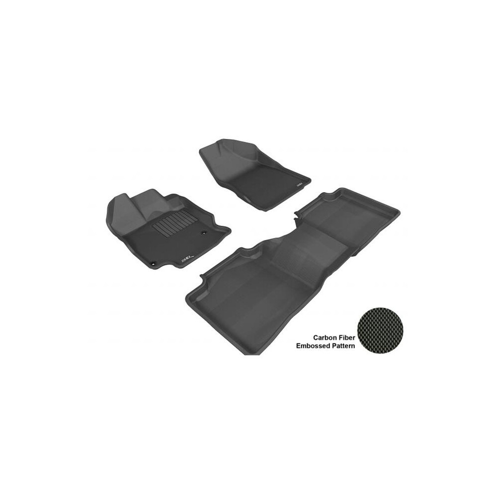 3D Maxpider L1ty13401509 Toyota Venza 20132014 Kagu R1 R2 (Post) Floor Mat Black 842132056162
