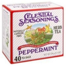 Celestial Seasonings, Tisane, Menthe Poivrée, Sans Caféine, 40 Sachets de Thé, 2,3 oz (66 g)