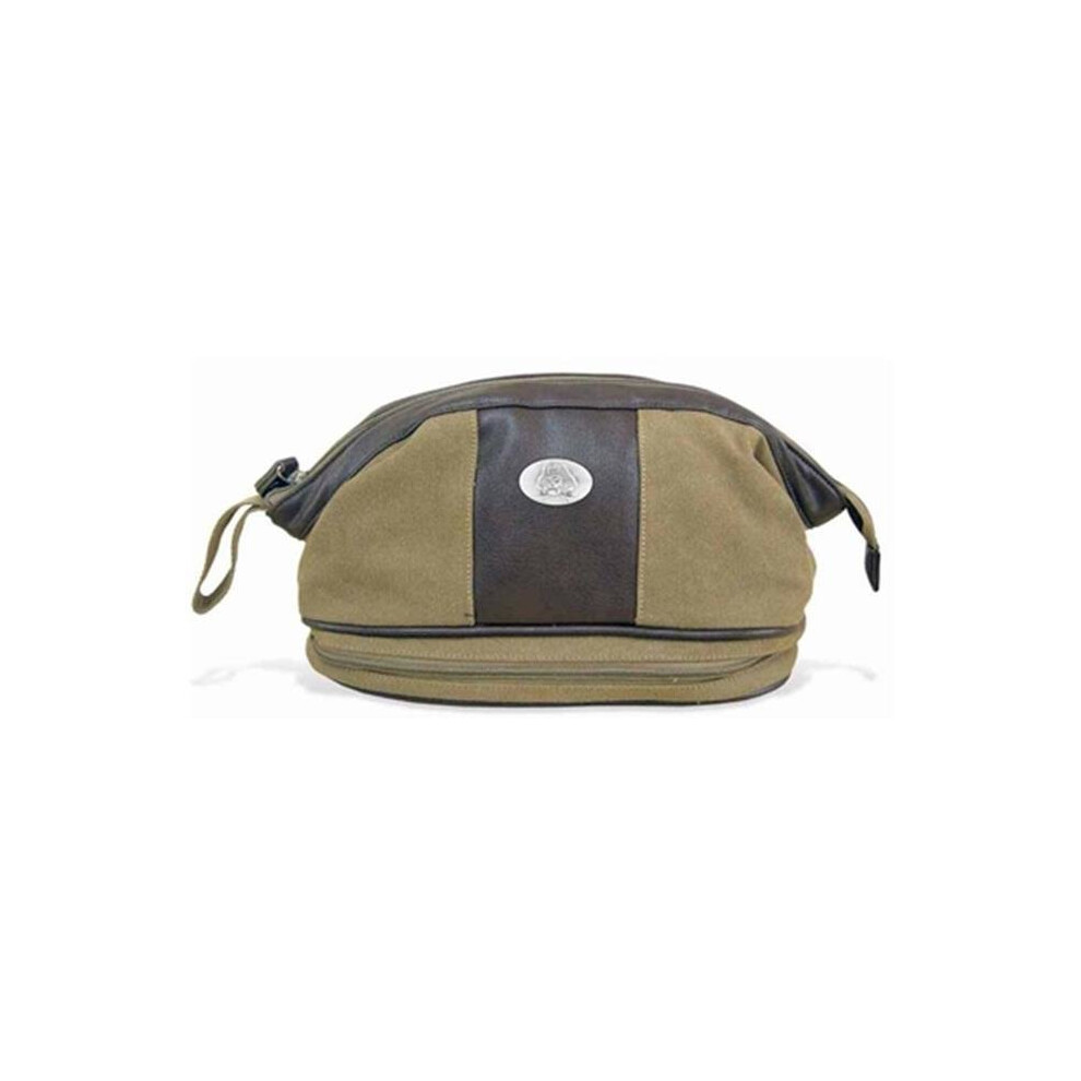 ZeppelinProducts ECU-BTX1-KHK ECU Toiletry Bag Waxed Canvas, 12 x 7 x 7-image-OPC-PYGVJX-NEW