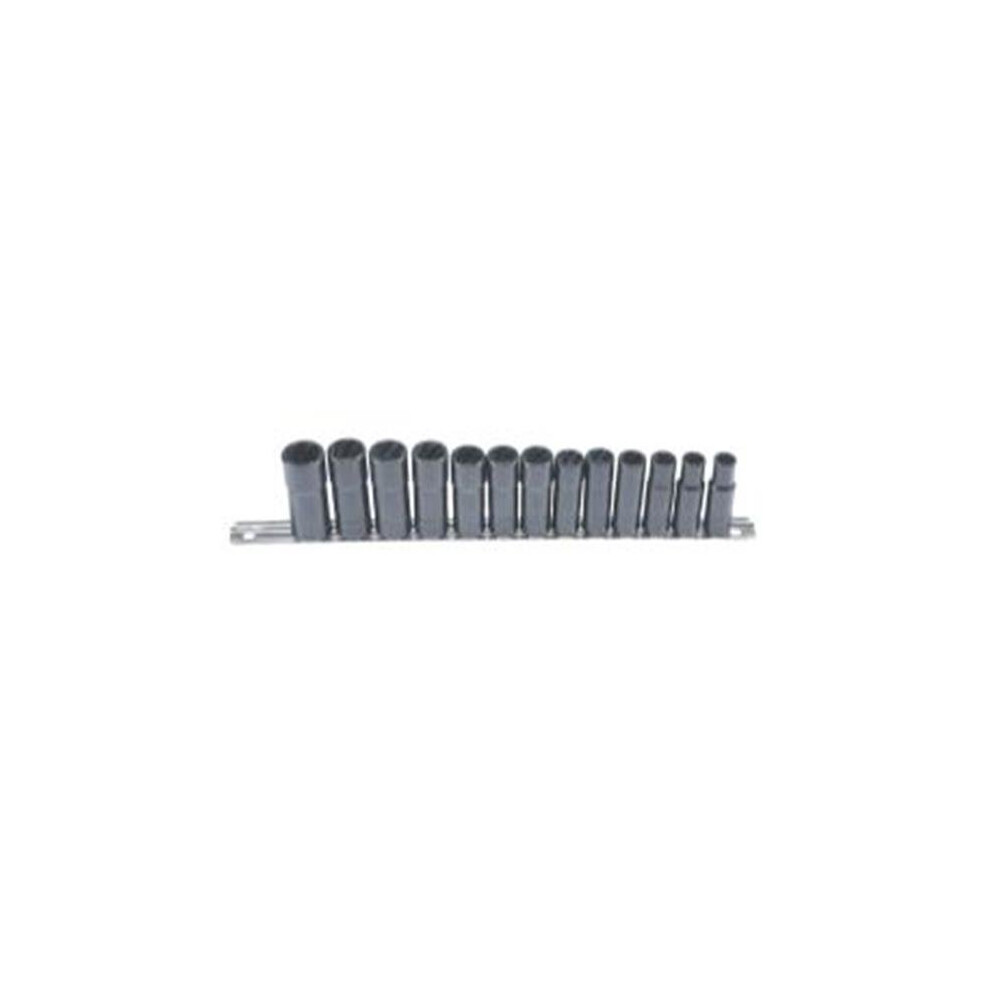 Photos - Other Hand Tools 13 Piece .38 in. Drive Deep Well Twist Socket Damaged Fastener Removal System BE1079178