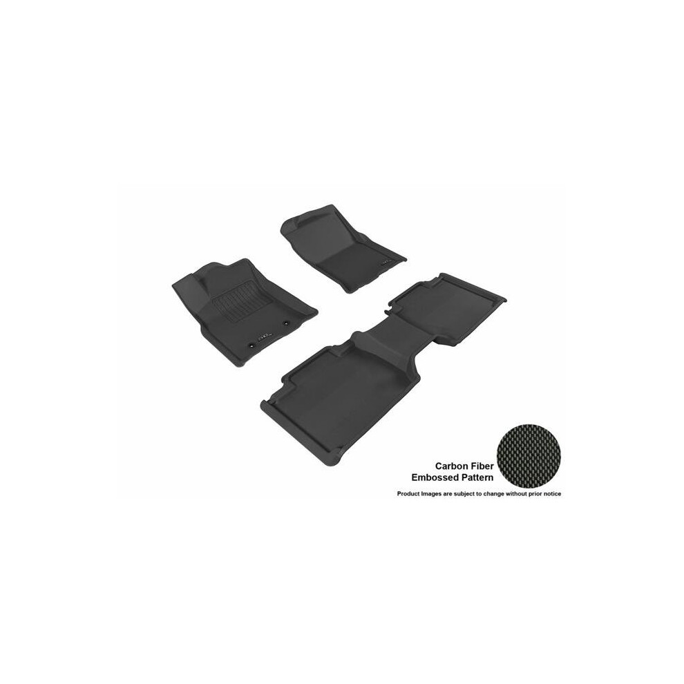 3D Maxpider L1ty21501509 Kagu R1 R2 Floor Mat For 2016-2018 Toyota Tacoma Access Cab, Black 190204010384