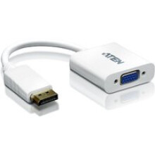 Adaptateur - ATEN - VC925 - DisplayPort vers VGA - Résolution jusqu'à 1920x1200 - Couleur Blanc