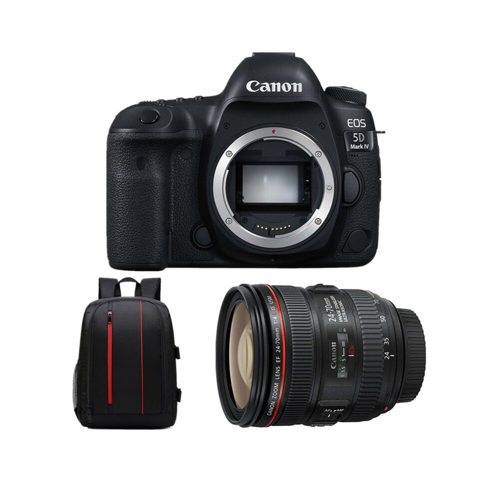 CANON EOS 5D IV KIT EF 24-70mm F4L IS USM + Backpack Black