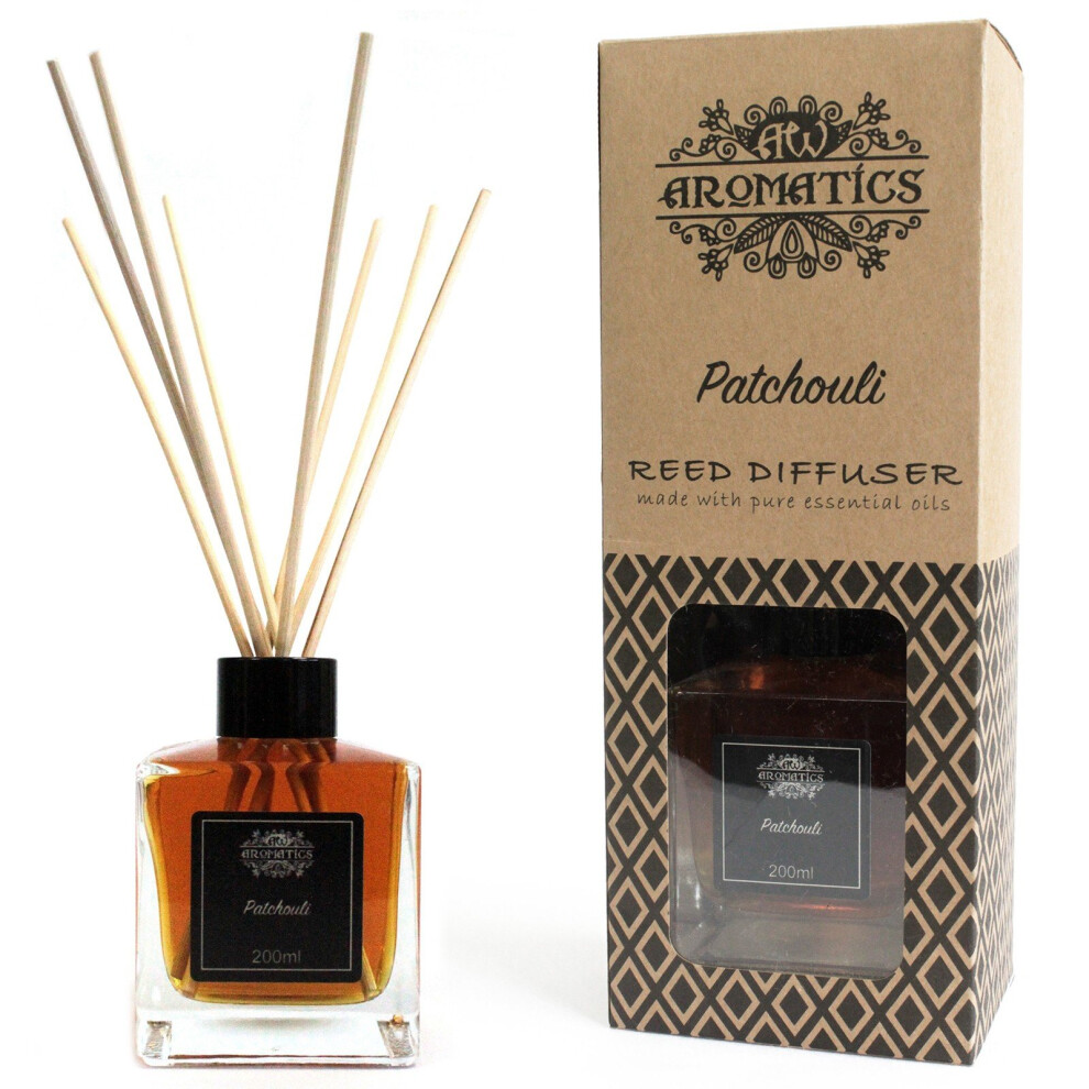 200ml Patchouli Essential Oil Reed Diffuser, Room Fragrance