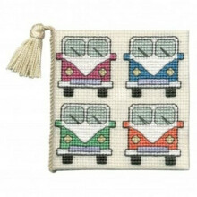 Camper Vans Needle Case Counted Cross Stitch Kit