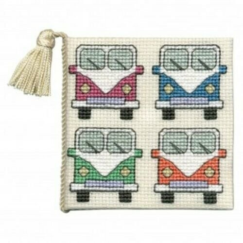 Camper Vans Needle Case Counted Cross Stitch Kit