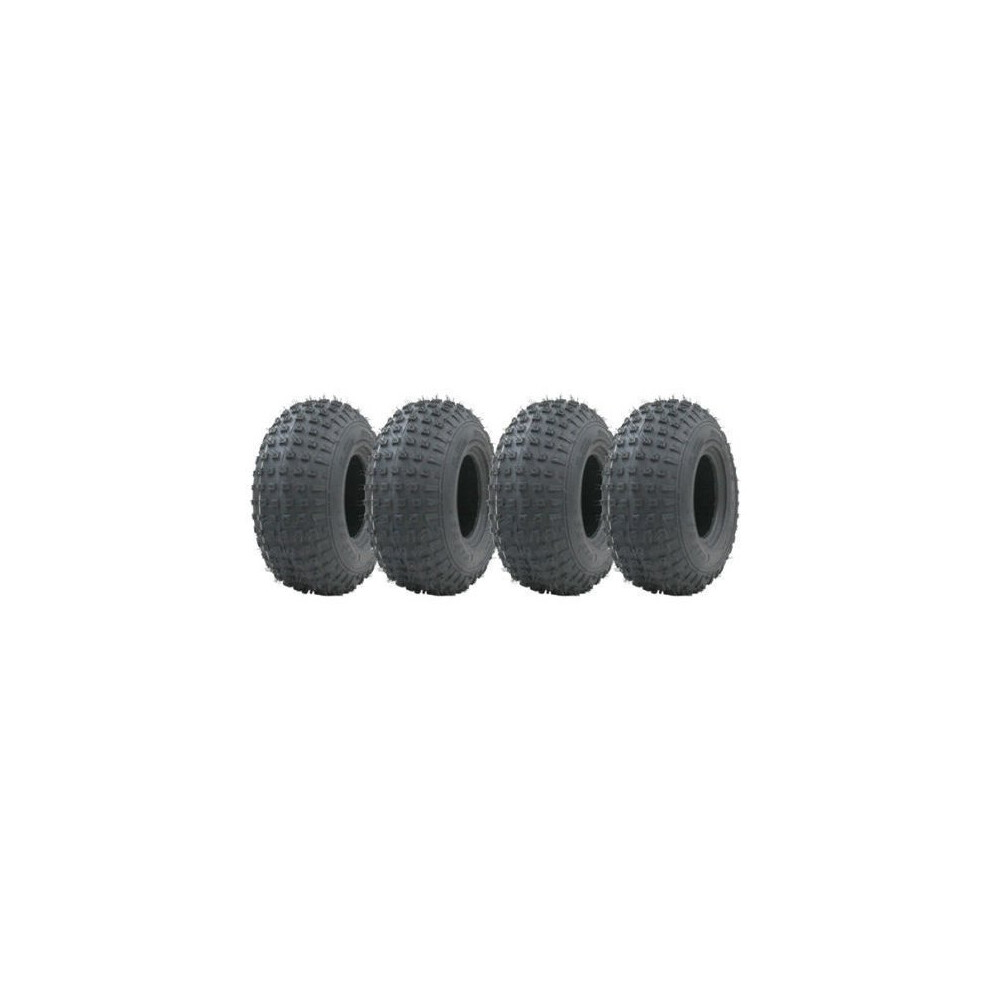 145/70-6 knobby ATV tyre Quad trailer wheels 75kg Wanda set of 4