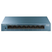 Tp-Link LS108G 8-Port Gigabit Unmanaged Desktop Litewave Switch Steel Case LS108G