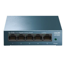 Tp-Link LS105G 5-Port Gigabit Unmanaged Desktop Litewave Switch Steel Case LS105G