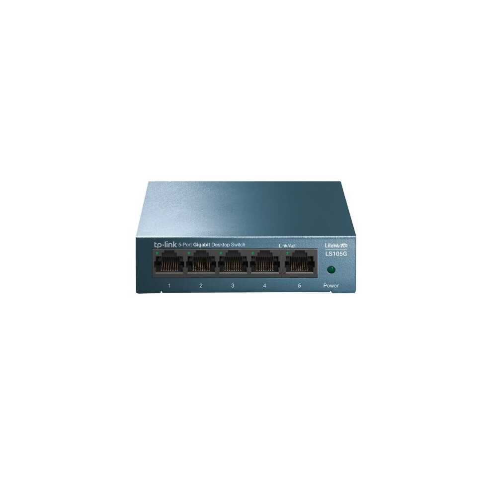 Tp-Link LS105G 5-Port Gigabit Unmanaged Desktop Litewave Switch Steel Case LS105G