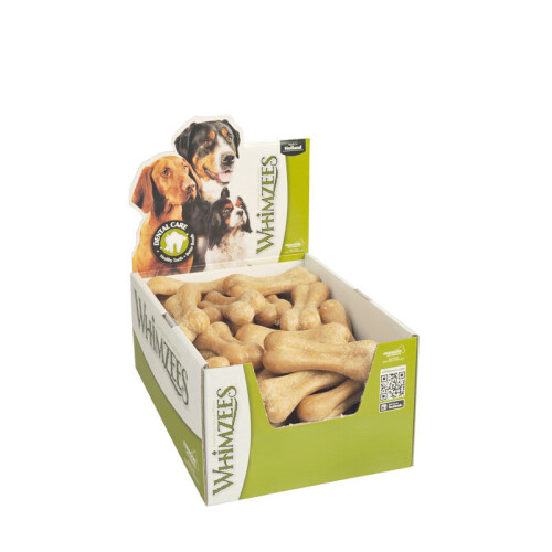 Whimzees Natural Dental Sticks Chew Dog Treats, Rice Bone - Box of 50 ...