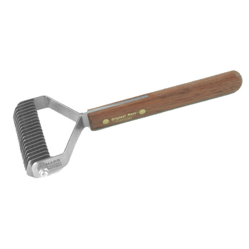 Mars Wide Coat King Professional Dog Grooming Comb Hair Rake - 18 Tooth