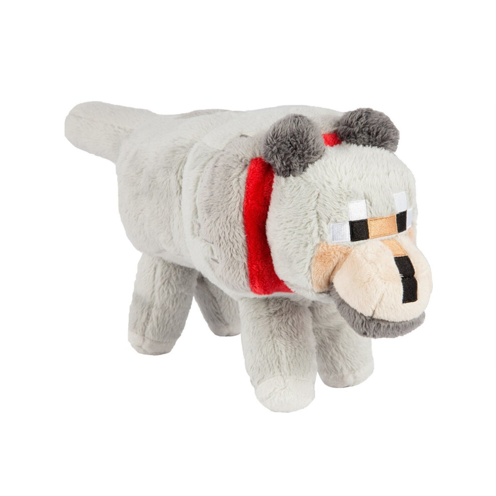 Minecraft 15 Grey Wolf Plush Toy Kids Gift