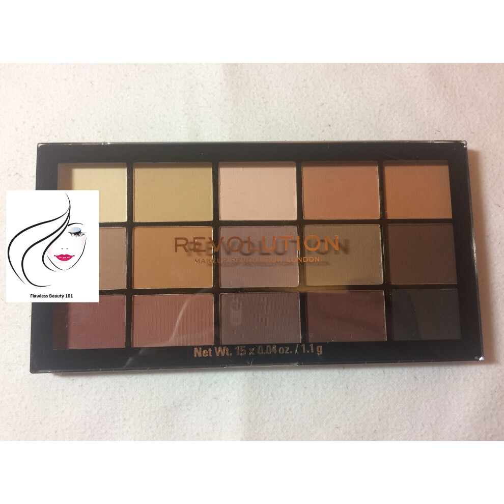 (Basic Mattes) Makeup Revolution Re-Loaded 15 Eyeshadow Palettes