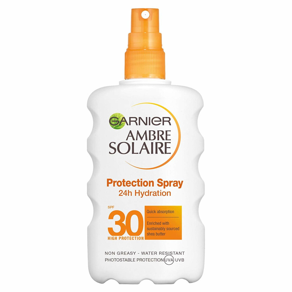 Garnier Ambre Solaire Sunscreen Protection Spray Cream SPF 30 200ml (SPF30)